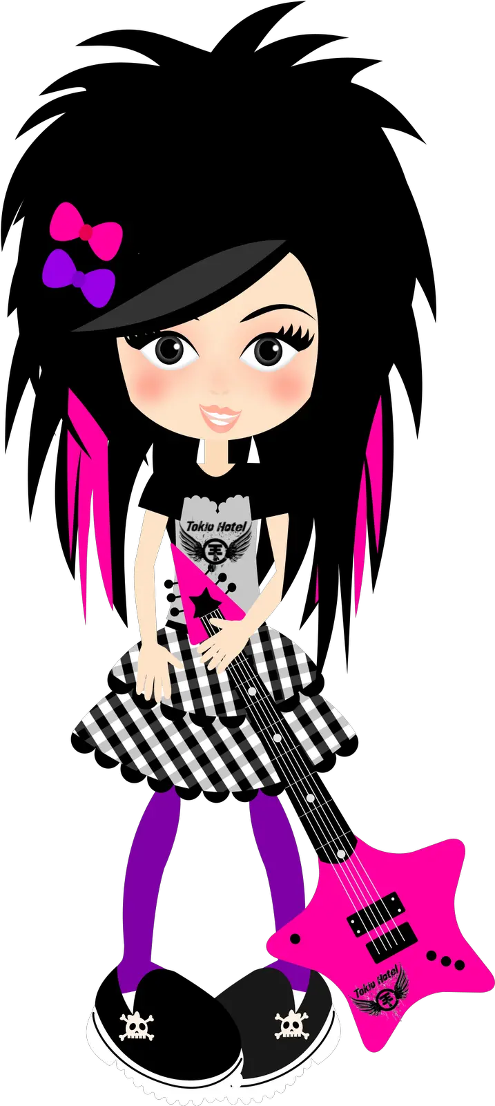 Emo Png Girl Cute Rock Png Bangs Png