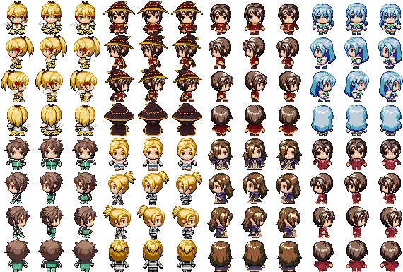 Konosuba Charsets Rpg Maker Forums Language Png Rpg Maker Waist Up Icon