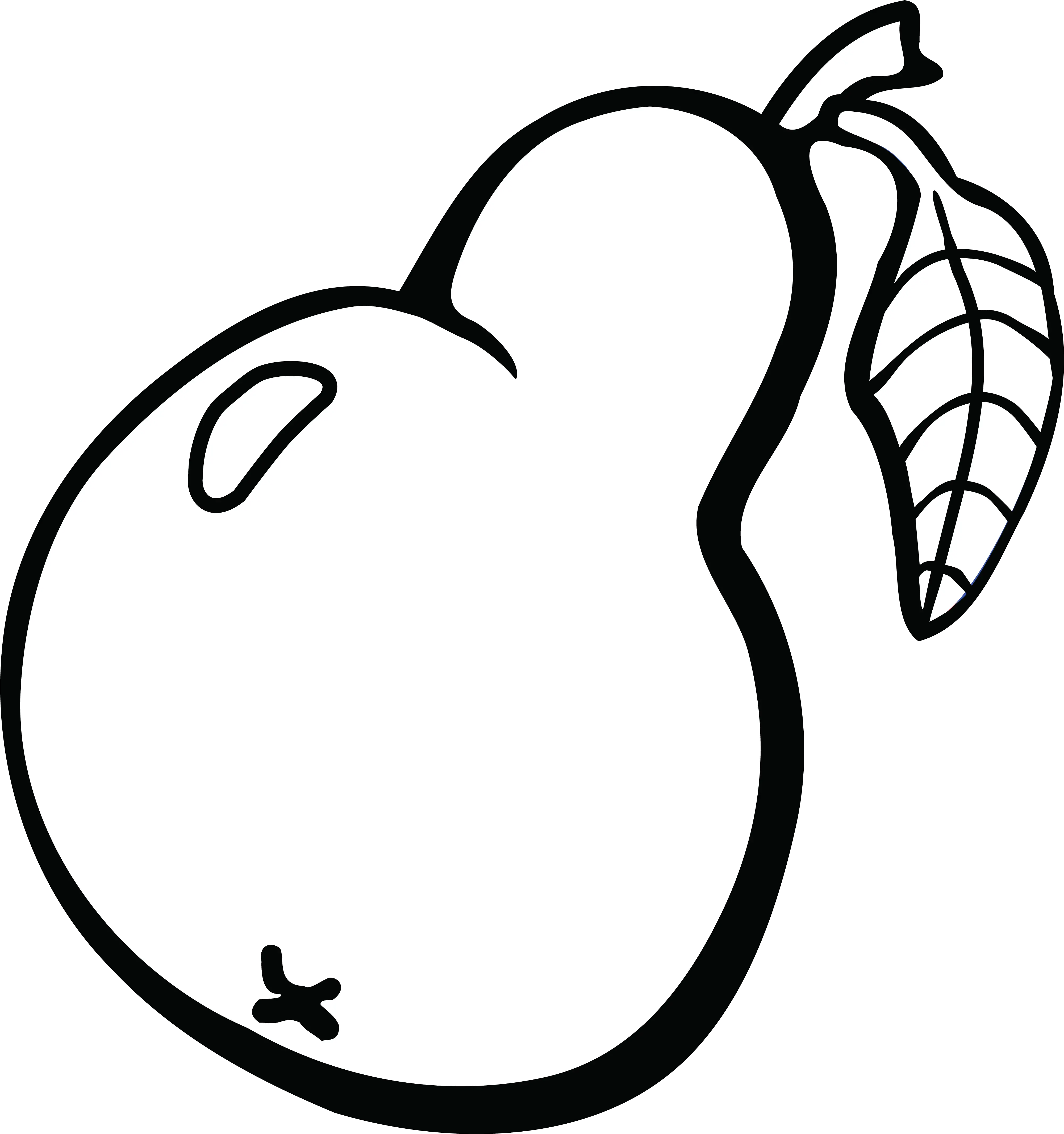 Pear Clipart Black And White Png Free Clipart Pear Pear Png