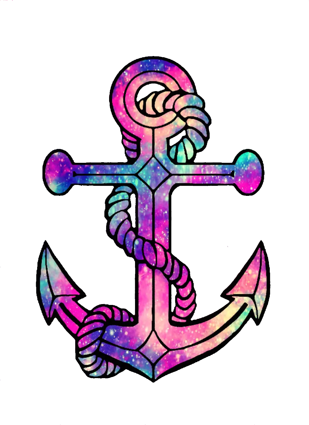 Ftedtickers Anchors Galaxy Glitter Sparkle Anchor Png Anchor Tattoo Anchor Png