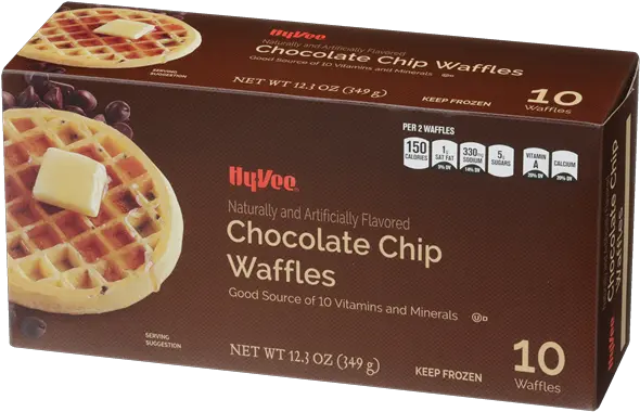 Hy Vee Chocolate Chip Waffles 10ct Hyvee Aisles Online Png Waffle Transparent