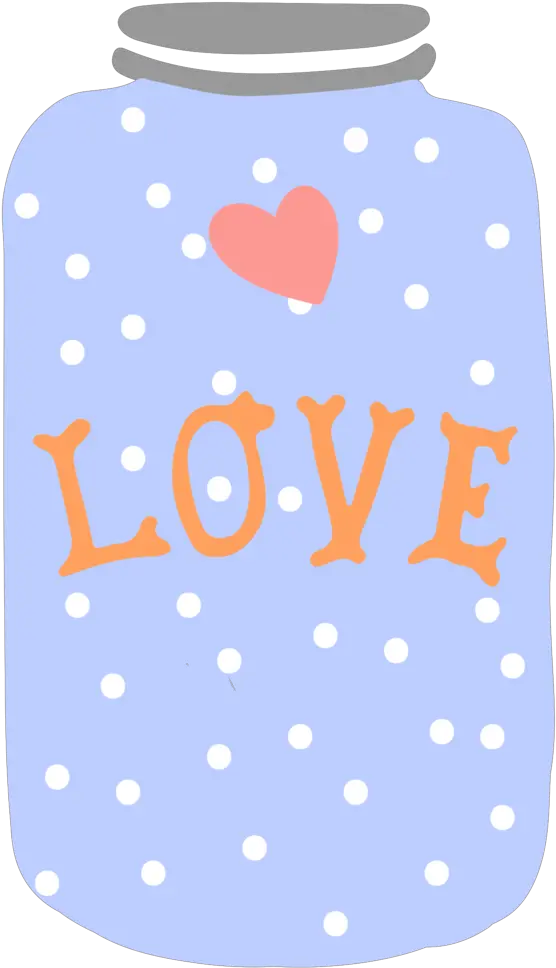 Free Love Jar Png With Transparent Background Girly Polka Dot Background Png