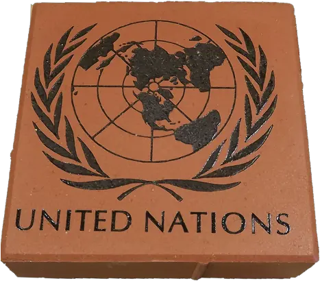 United Nations 8x8 Brick With Logo Centered United Nations Logo Red Png Nations Logo