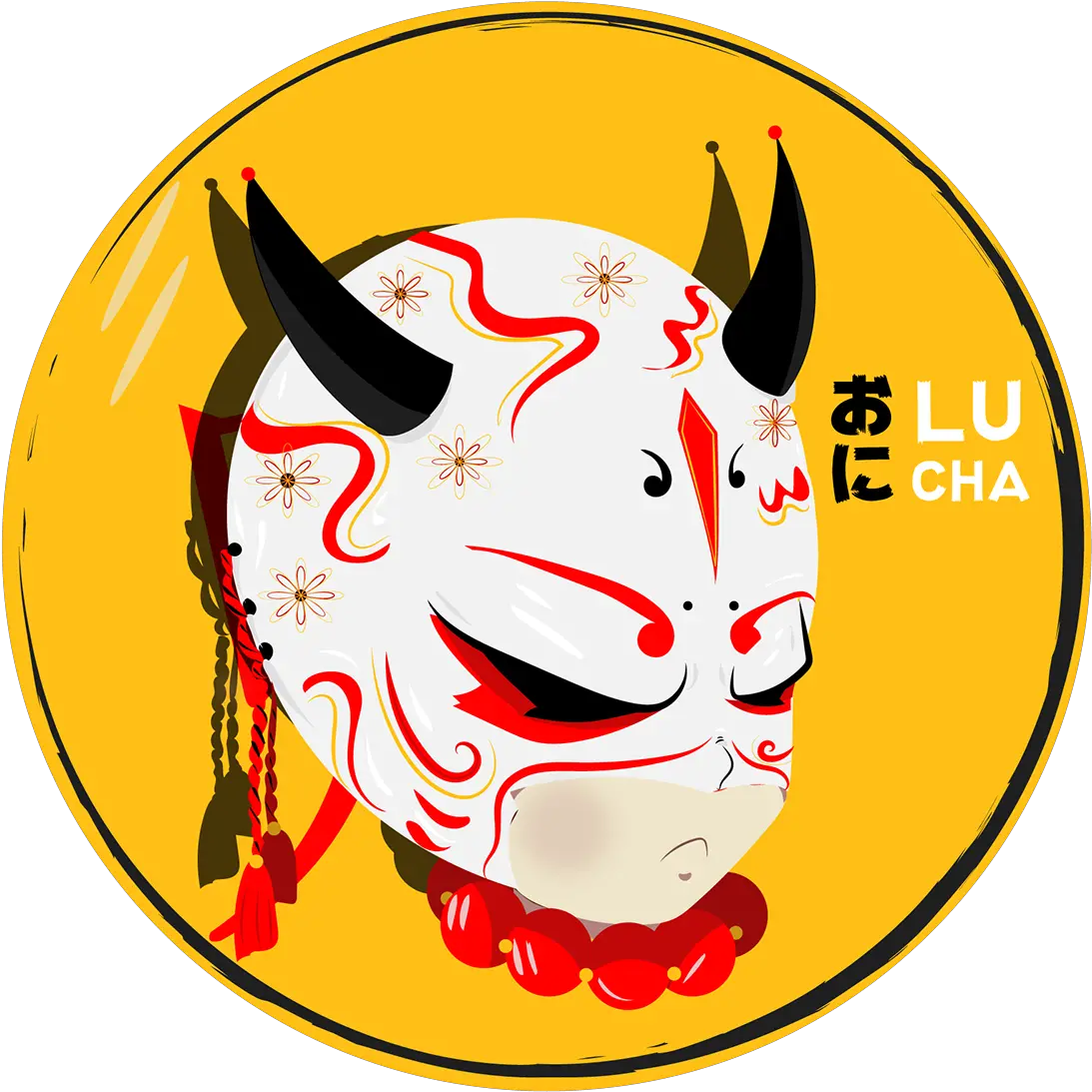 Oni Lucha Pin Clip Art Png Oni Mask Png