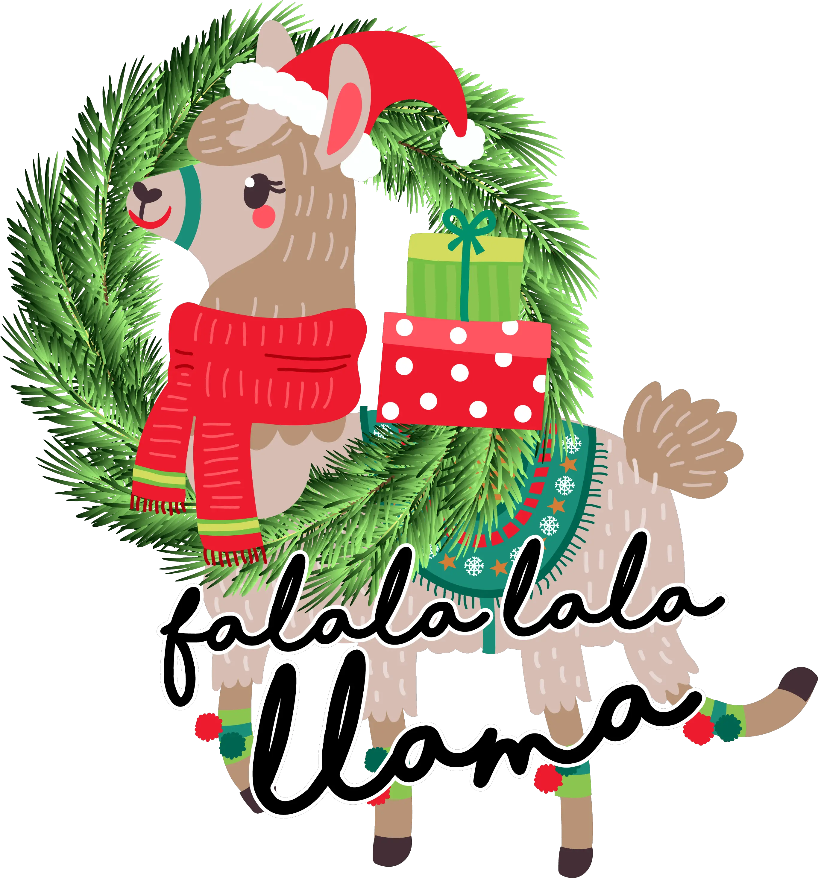 Transparent Christmas Llama Clipart For Holiday Png Llama Transparent
