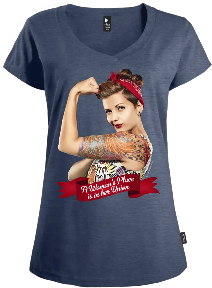 Modern Rosie Shirt Short Sleeve Png Rosie The Riveter Transparent