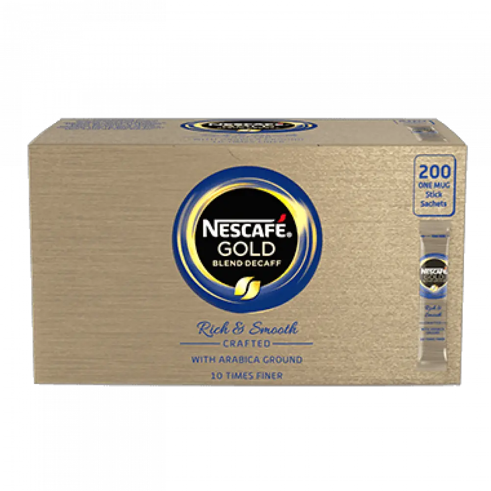 Nescafe Gold Blend Decaf Coffee Sticks 200s Dolce Gusto Png Nescafe Logo