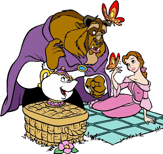 Beauty Andthebeastgroupclipart Marion City Library Beauty And The Beast Picnic Png Beauty And The Beast Transparent