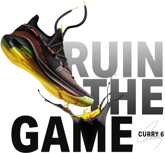 Under Armour Stephen Curry 6 Deadlaced Round Toe Png Steph Curry Png