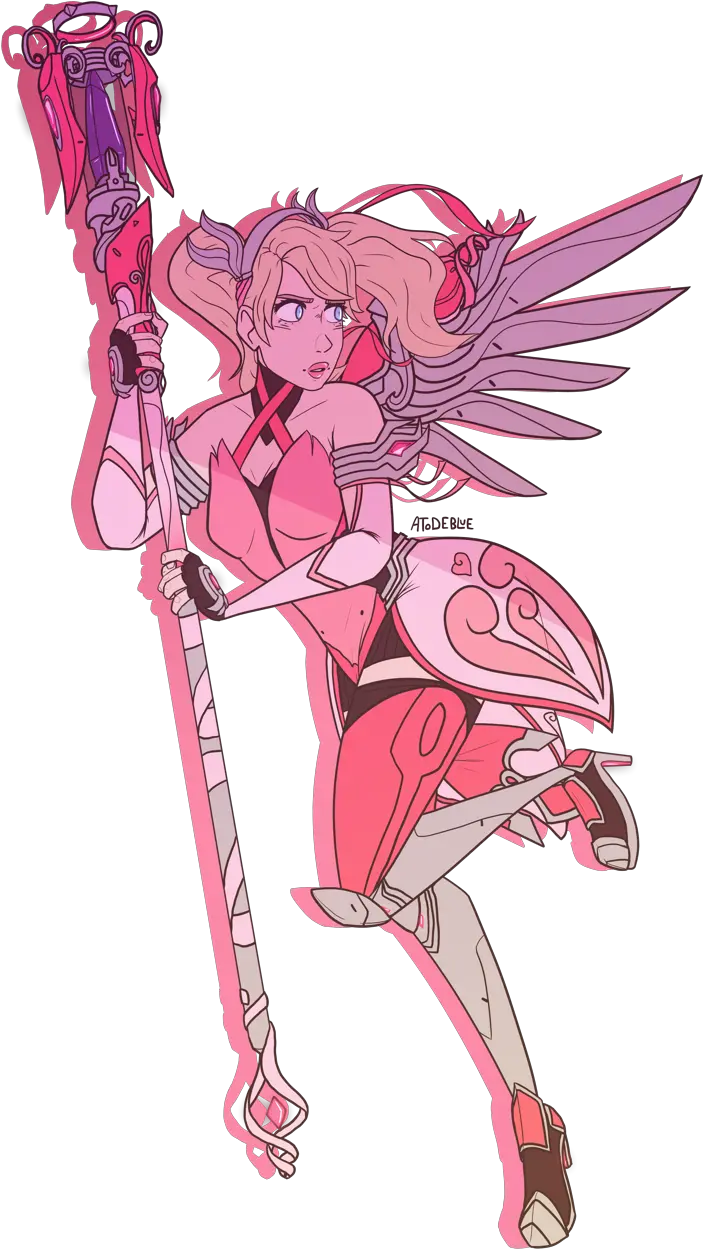 Atode Pink Mercy Pink Mercy Transparent Png Mercy Transparent