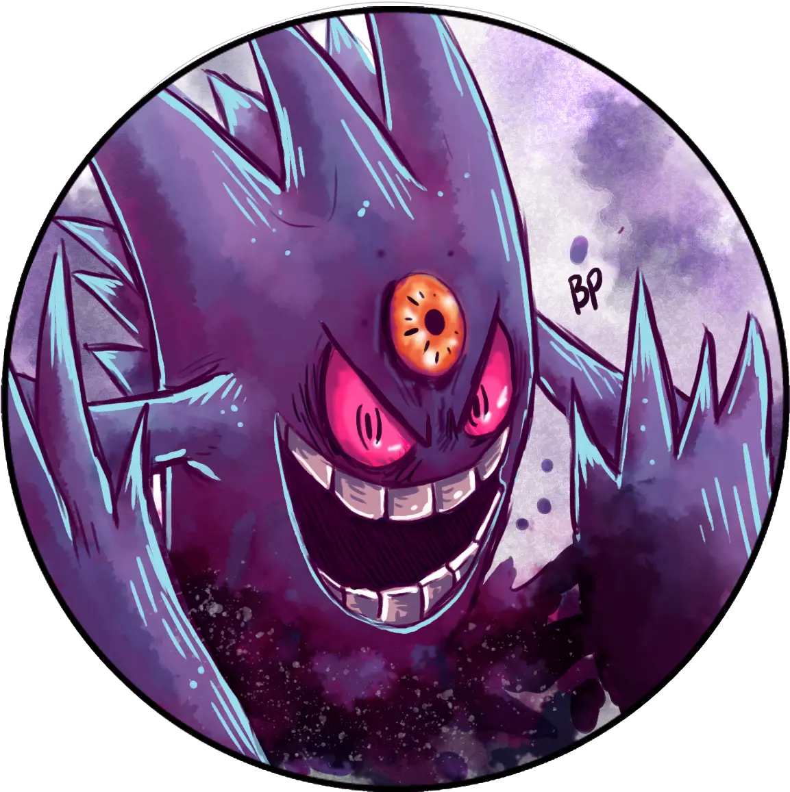 Mega Gengar Imgur Fan Art Png Gengar Png