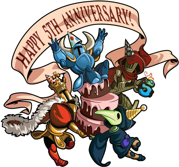 Shovel Knight 5th Anniversary Shovel Knight Png Shovel Knight Png