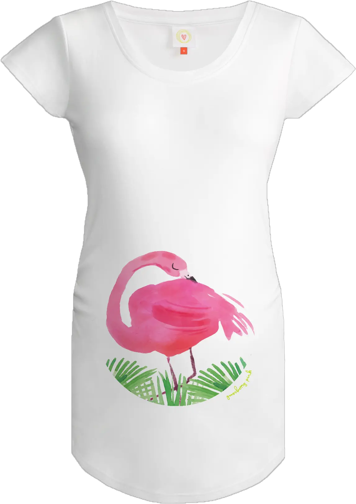 Flamingo Maternity Top In White Swan Png Flamingo Transparent Background