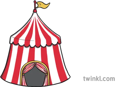 Circus Tent Illustration Twinkl Circus Png Carnival Tent Png