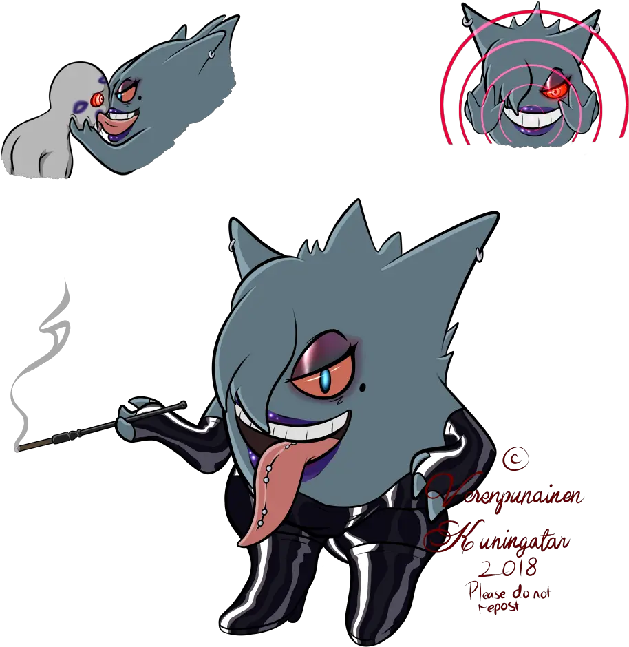 Morrigan The Gengar By Kuningatar Fictional Character Png Gengar Transparent