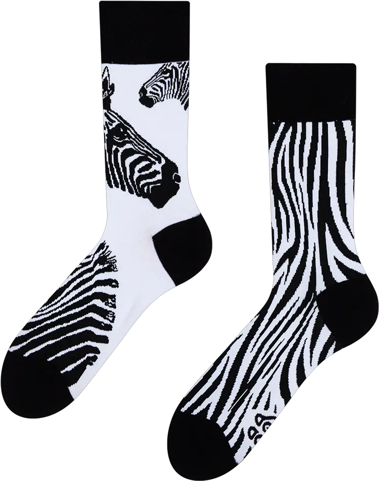 Regular Socks Zebra Good Mood Socks Png Zebra Png