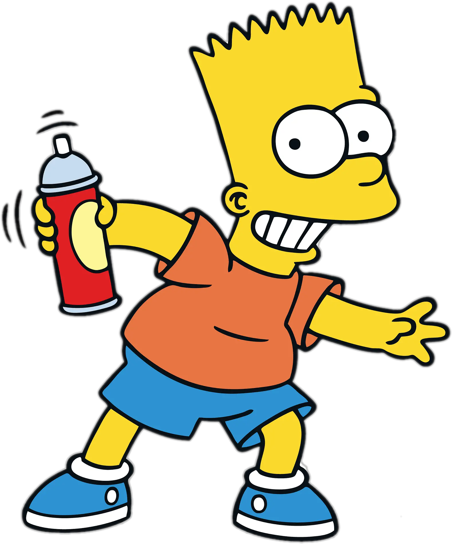 Bart Simpson Tagging Transparent Png Bart Simpson Bart Png