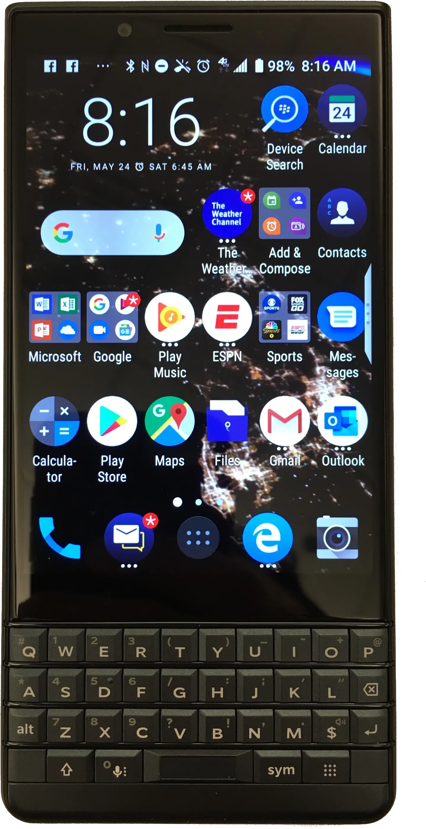 Fileblackberrykey2le3png Wikimedia Commons Smartphone Espn Png