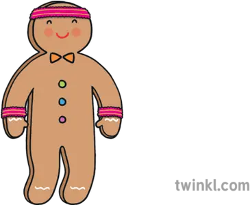 Gingerbread Man Bending Knees Traditional Tales Exercise Happy Png Gingerbread Man Transparent