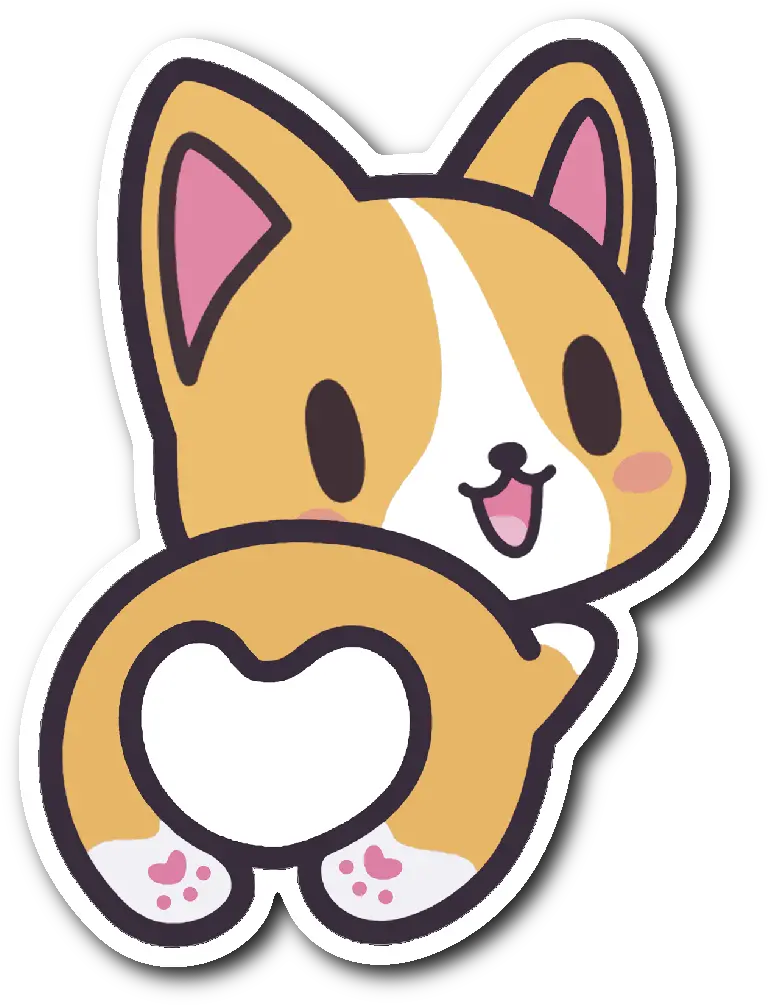 Pin Kawaii Corgi Color Pages Png Corgi Transparent