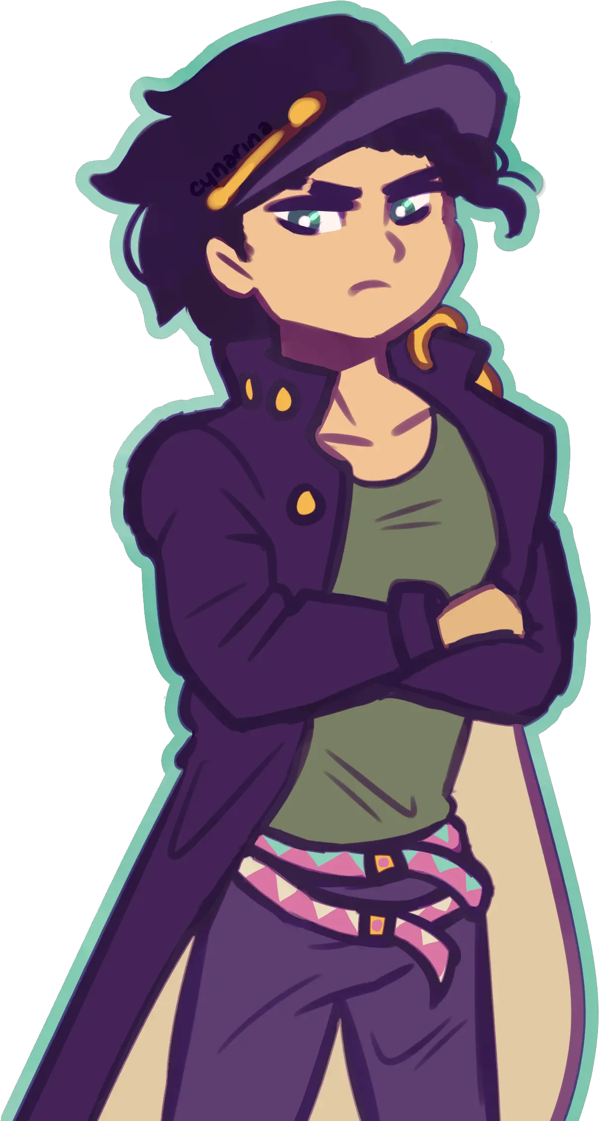 Fanart Fictional Character Png Jotaro Transparent