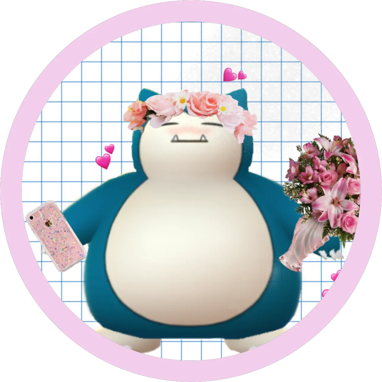 Freetoedit Snorlax Pokemon Love Uwu Owo Meme Pink Aesth Snorlax Aesthetic Png Snorlax Png