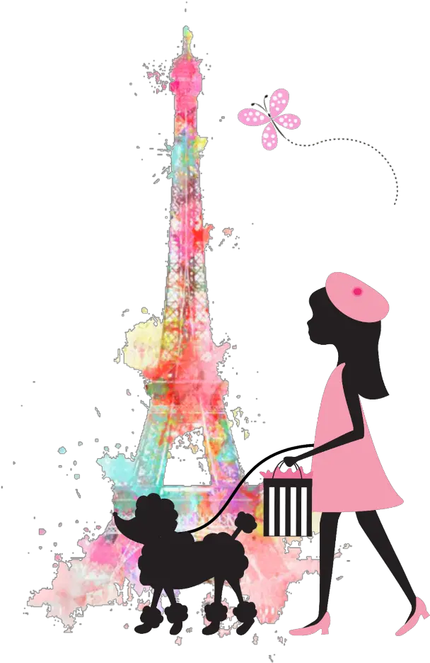 Ftestickers Clipart Paris Eiffeltower Girl Colorsplash Paris Png Paris Png