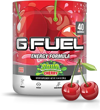 Gfuel Sour Cherry Tub Transparent G Fuel Flavors Png Tub Png