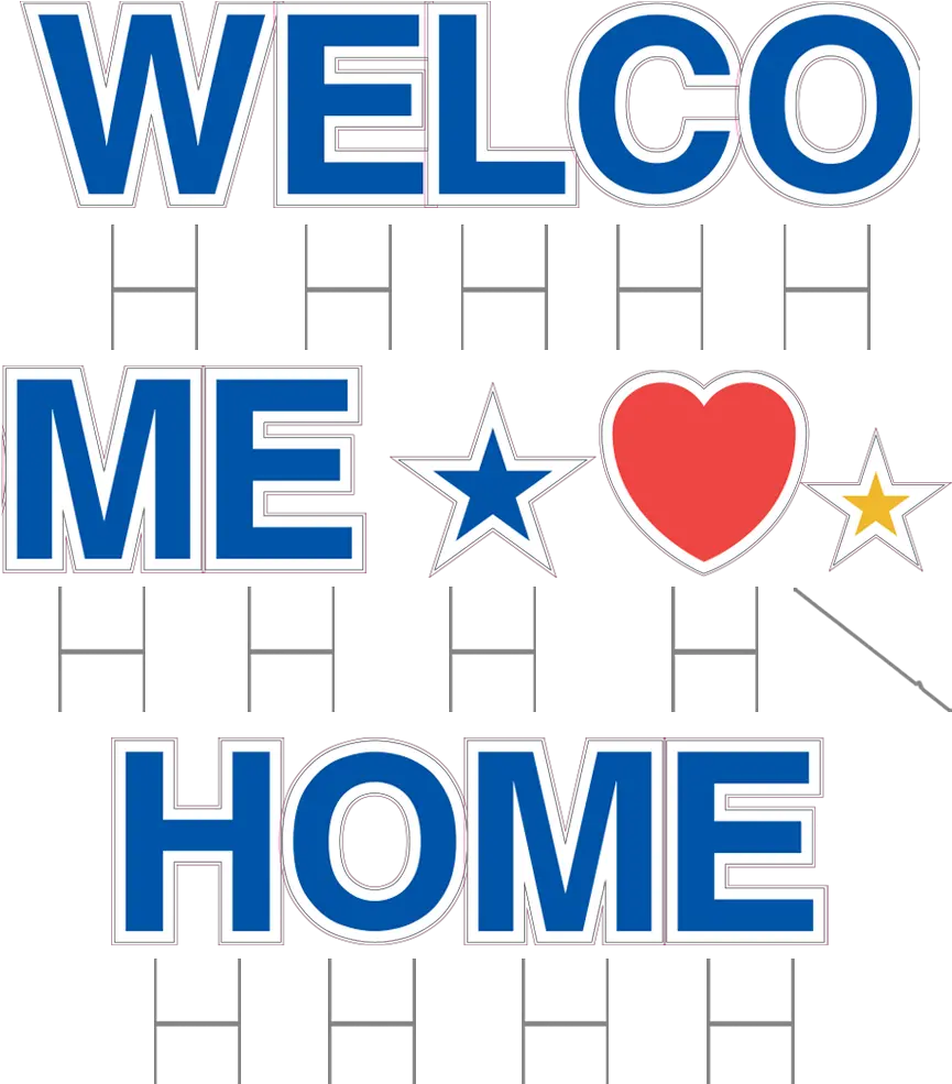 Welcome Home Yard Sign Letters Language Png Yard Sign Icon