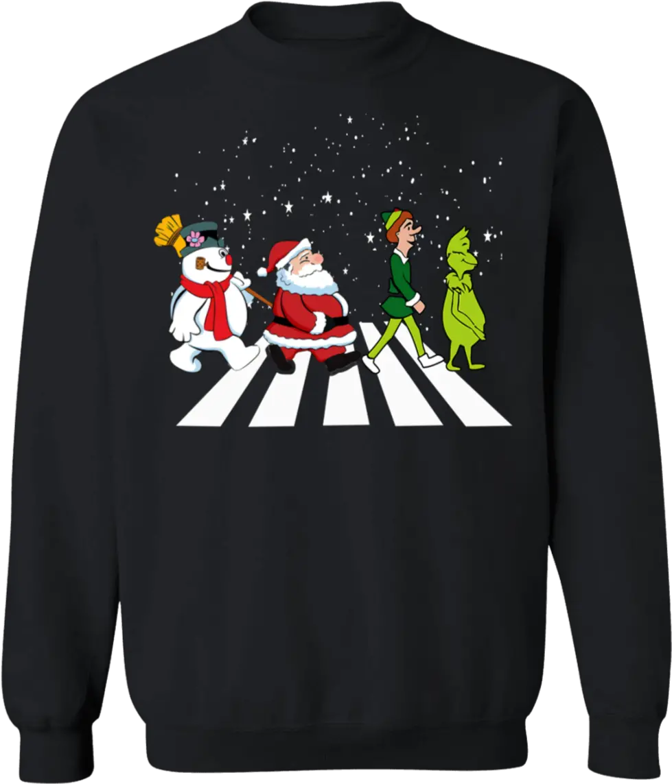 The Beatles Snowman Elf Santa Grinch Christmas Shirt Drink Up Grinches Sweatshirt Png Grinch Transparent