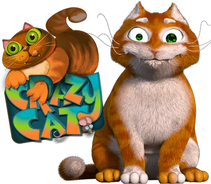 Crazy Catlogowithcatartwork Charitable Gaming By Cartoon Png Cat Logo