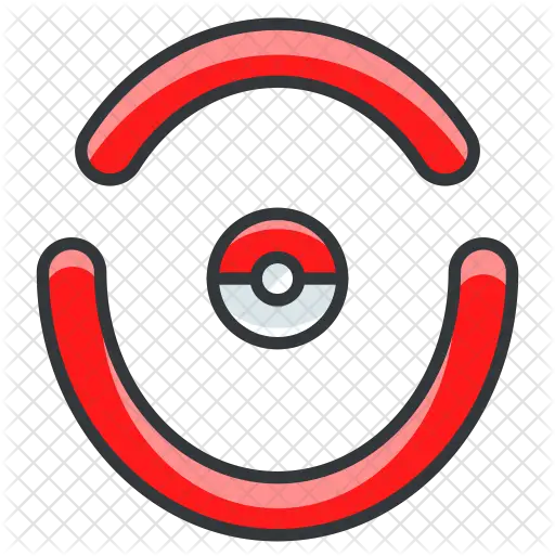 Pokeball Icon Of Colored Outline Style Icon Png Pokeball Logo