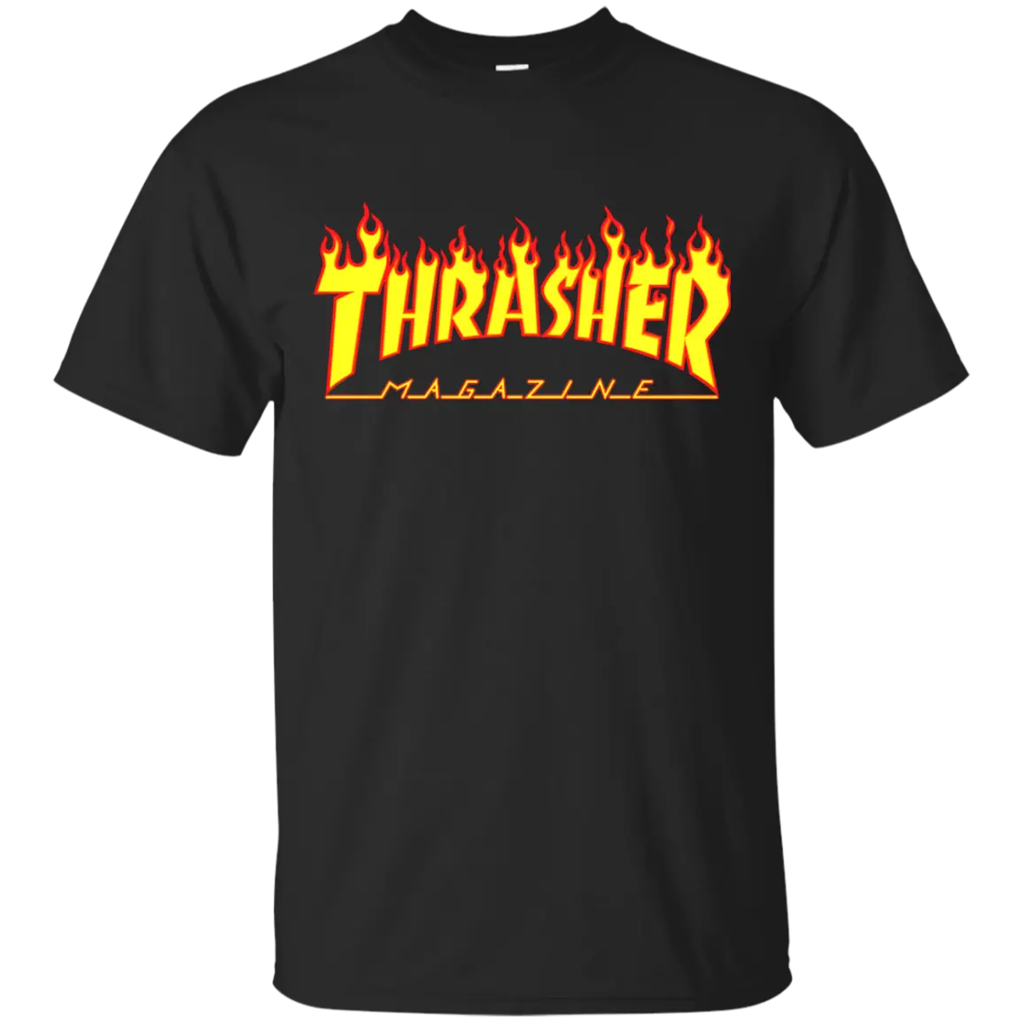 Download Thrasher Magazine Flame Logo Active Shirt Png Thrasher Png