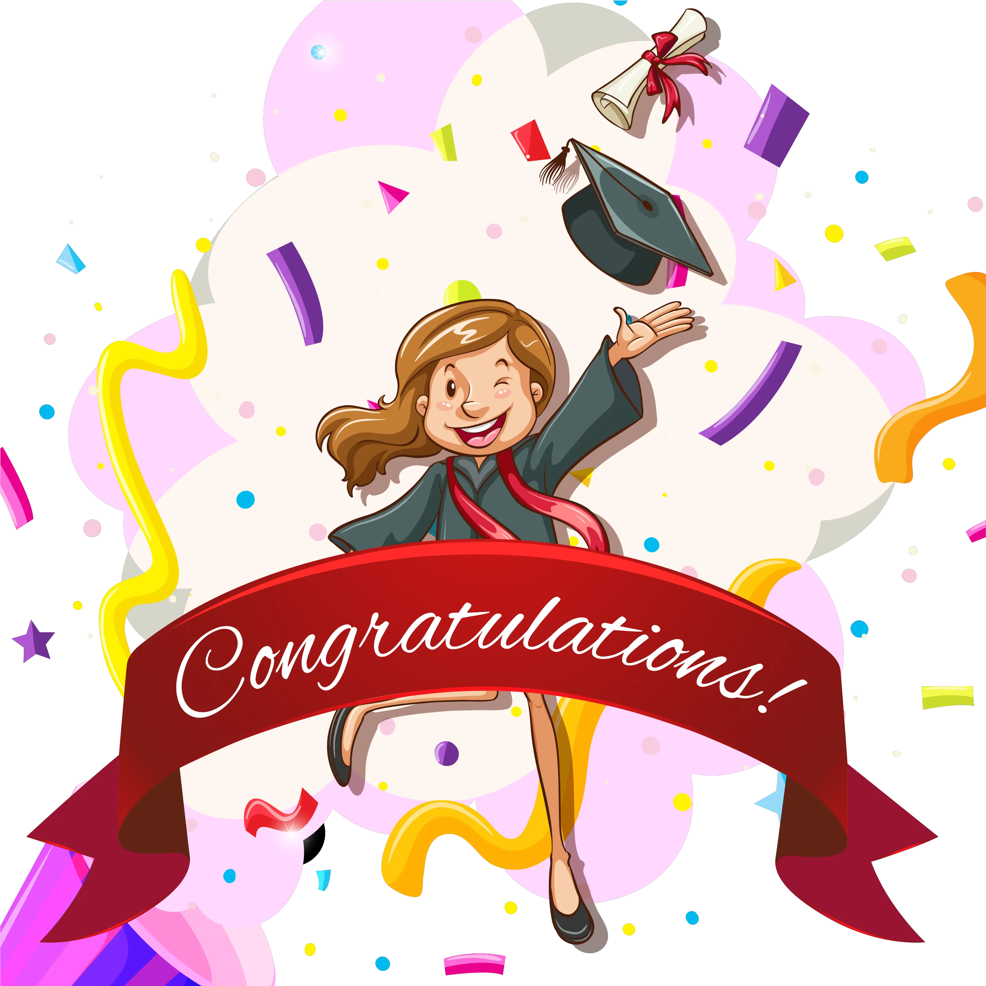 Euclidean Vector Ceremony Web Template Congratulations Stickers For Whatsapp Png Congratulations Png