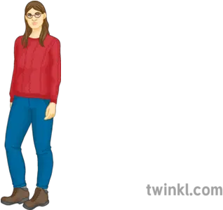 Emma Laker Character Woman Jumper Hiker Ks4 Illustration Standing Png Hiker Png