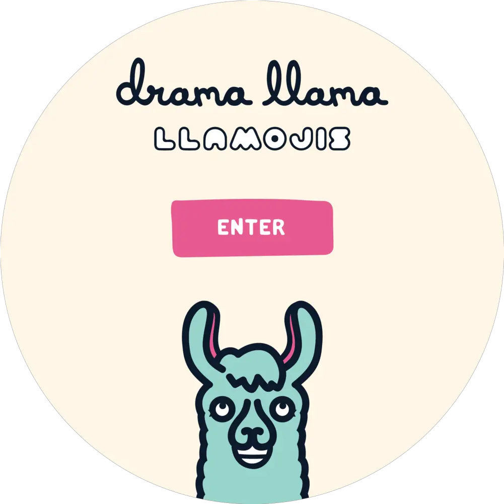 Drama Llama Circle Png Llama Png