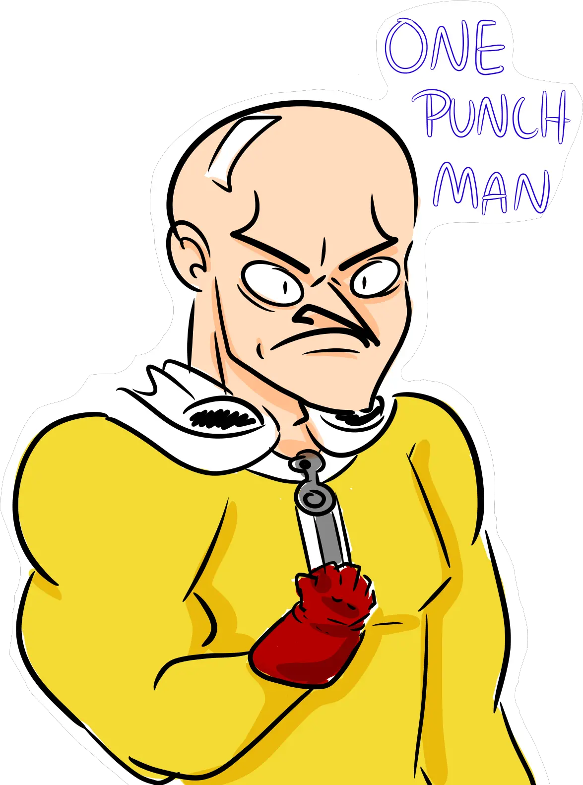 Saitama Fictional Character Png Saitama Face Png