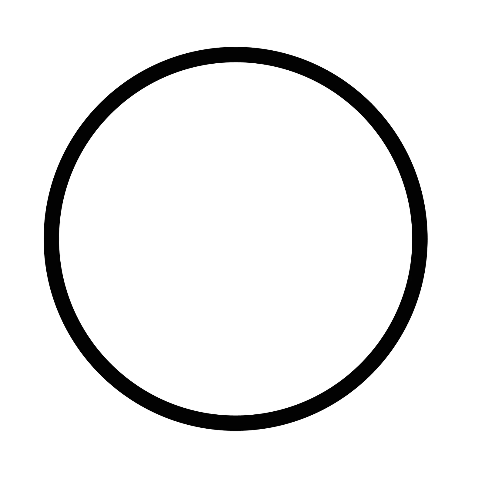 White Circle Black Background Png