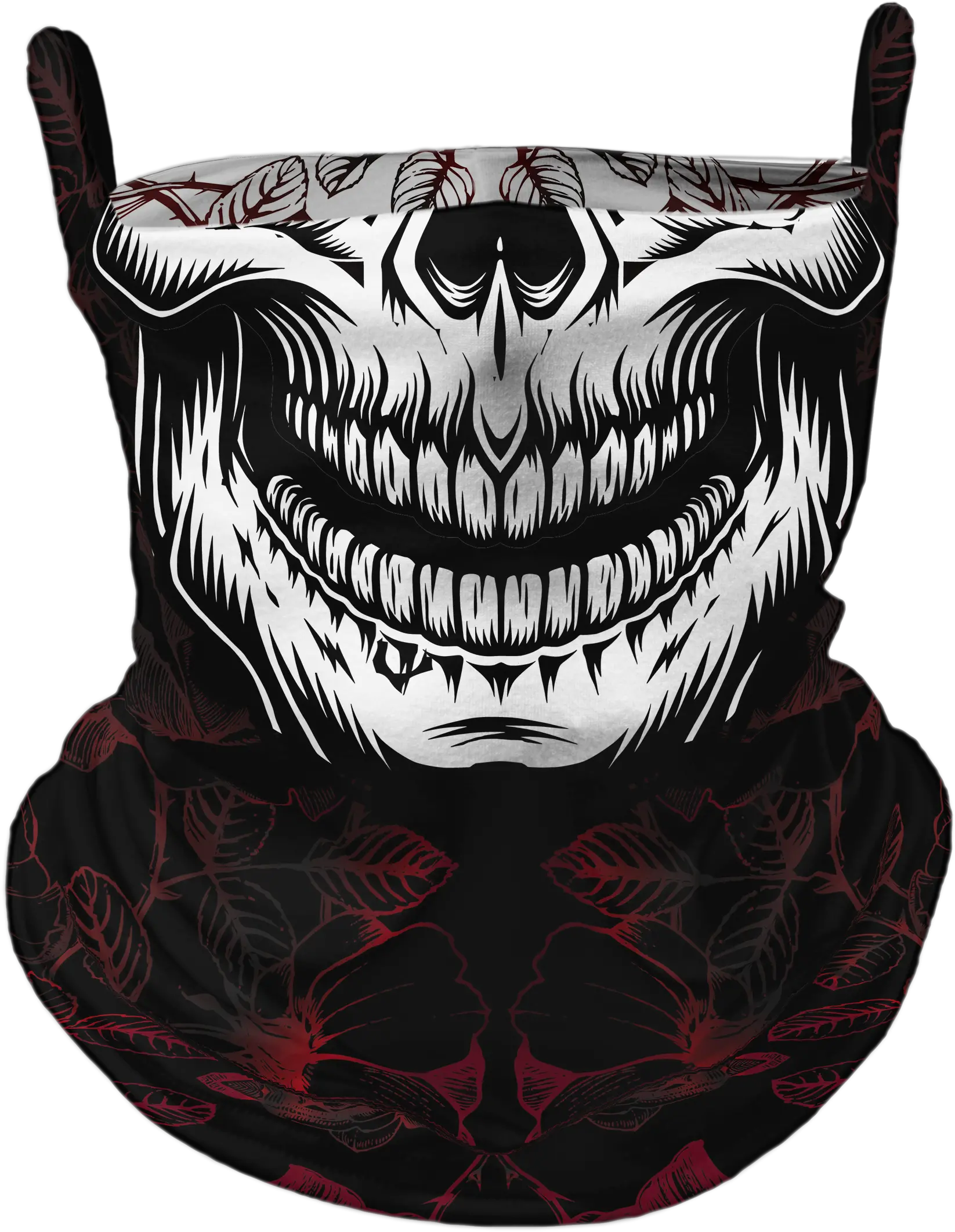 Skeletor Roses Premium Fitted Neck Gaiter With Ear Support Skull Face Mask Png Skeletor Transparent