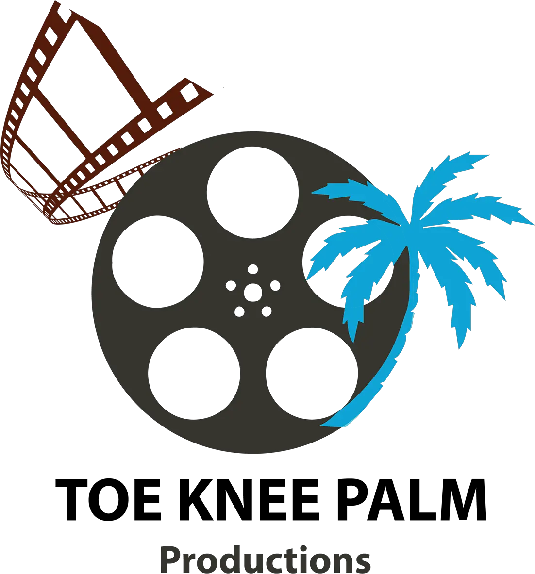 Logo Design For Toekneepalm Productions Black And White Palm Tree Png Ck Logo