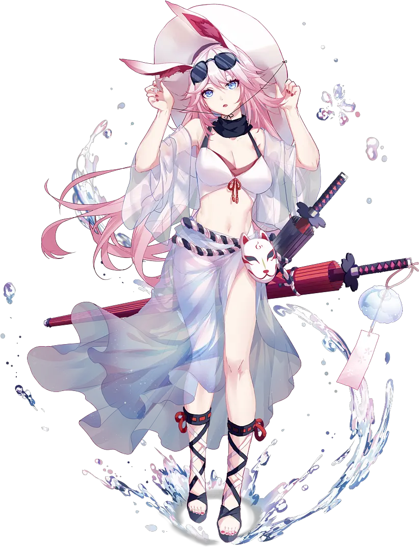 Honkai Impact 3rd Katana Long Hair Honkai Impact 3 H Png Katana Transparent Background