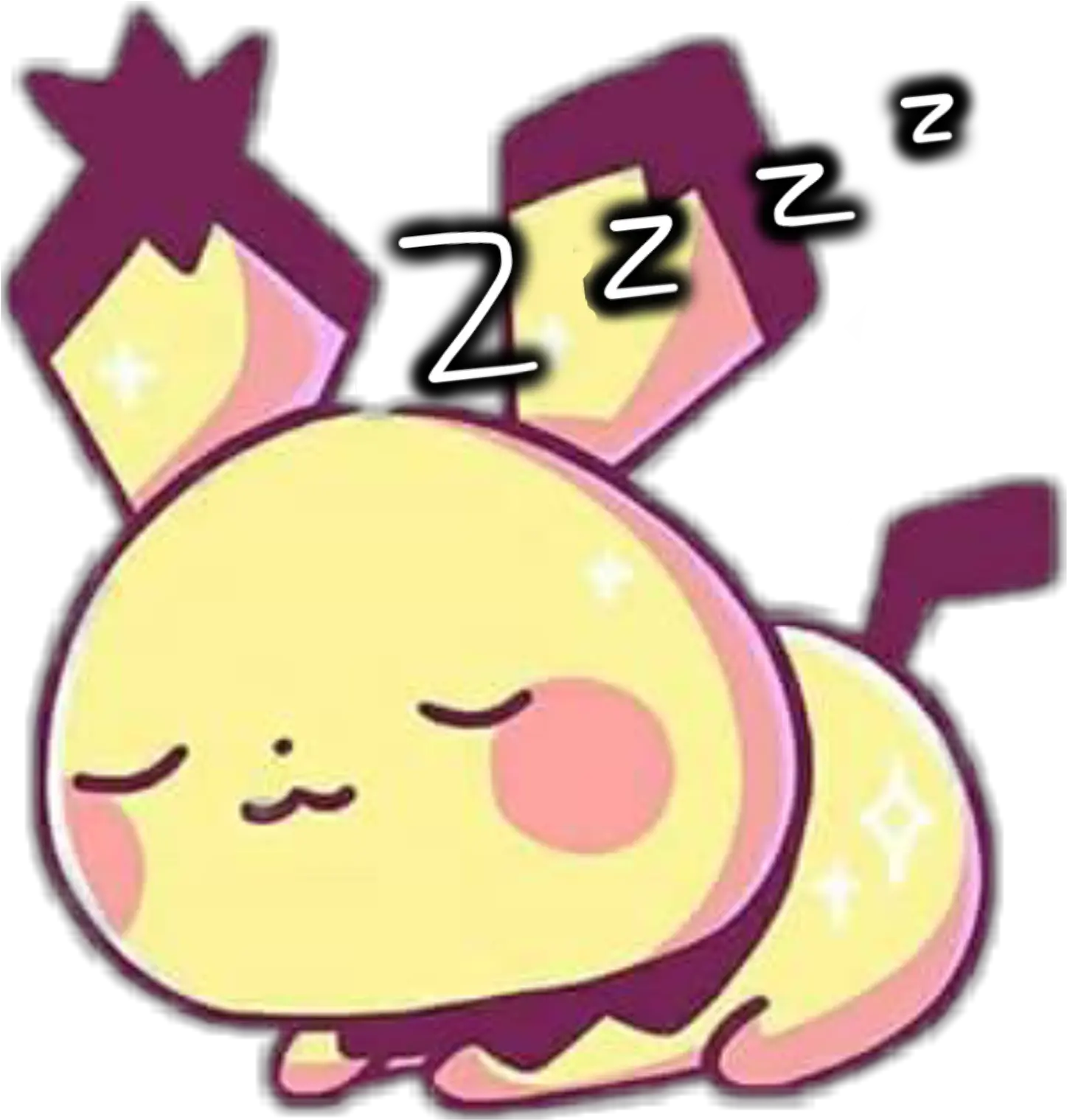 Pichu Sleepypichu Sticker By Landon Z Happy Png Pichu Png