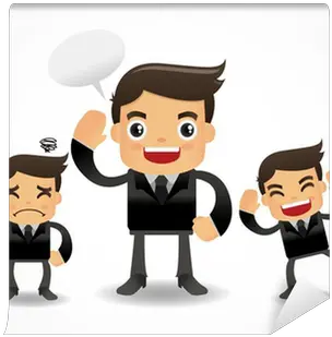 Wall Mural Cartoon Office Worker Icon Pixersus Caricatura Vendedores Png Worker Icon Png