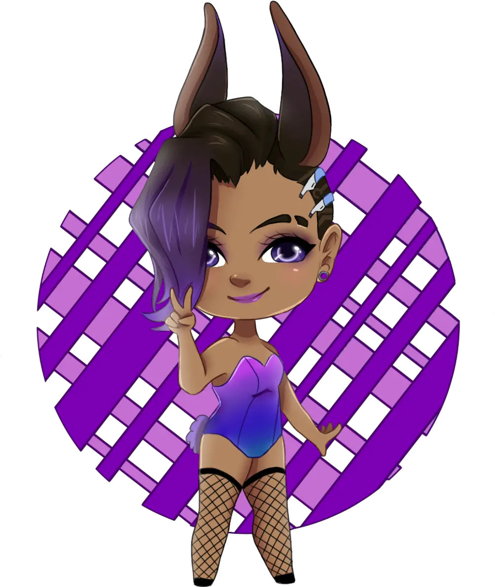 Sombra Bunny Charm Bunny Sombra Png Sombra Overwatch Png