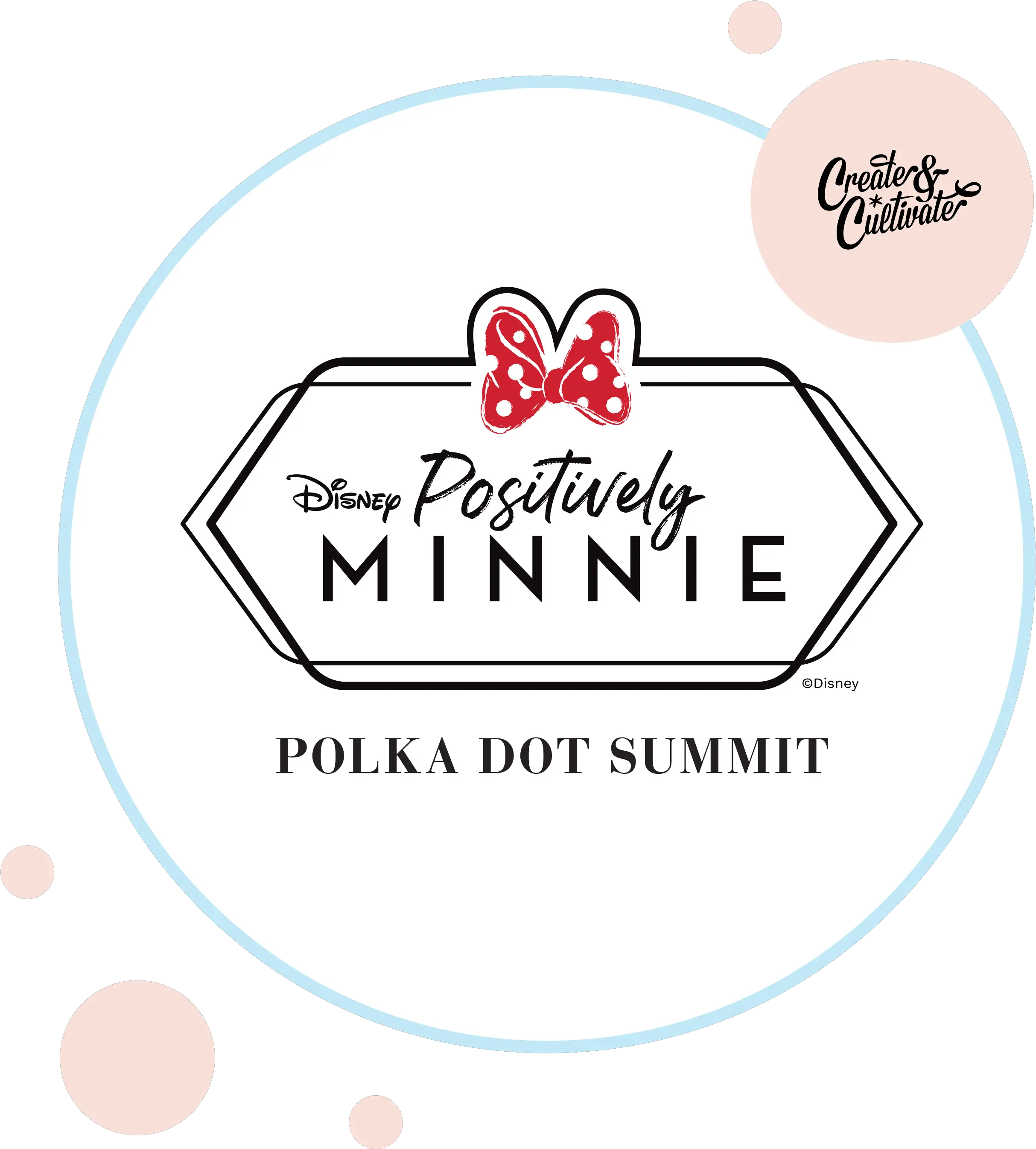 Minnie Mouse Inspired Polka Dot Summit Dot Png Minnie Mouse Logo