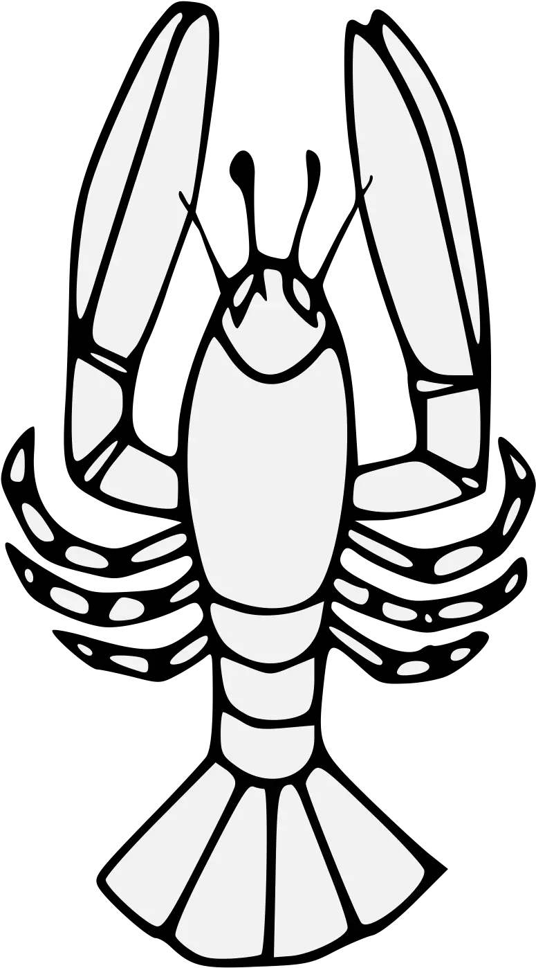 Lobster Traceable Heraldic Art Big Png Lobster Png