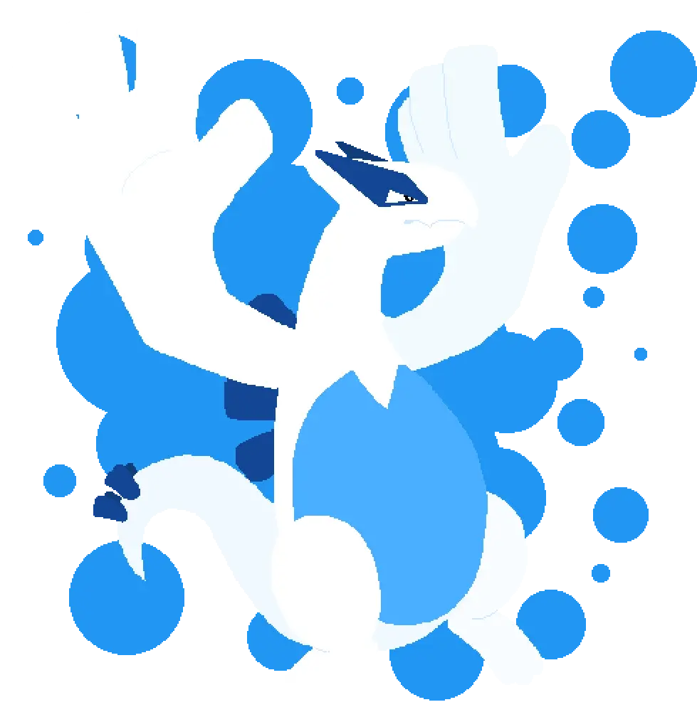 Pixilart Lugia By Dragonfeather Graphic Design Png Lugia Png