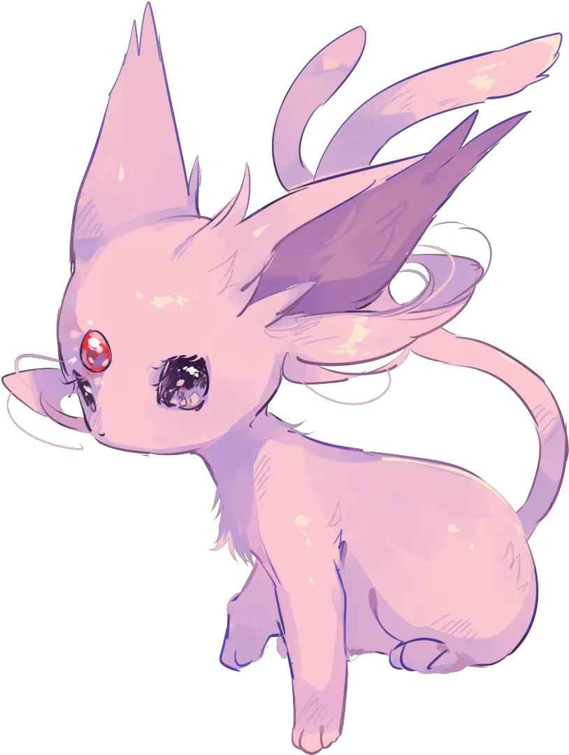 Espeon Drawn Mythical Creature Png Espeon Transparent