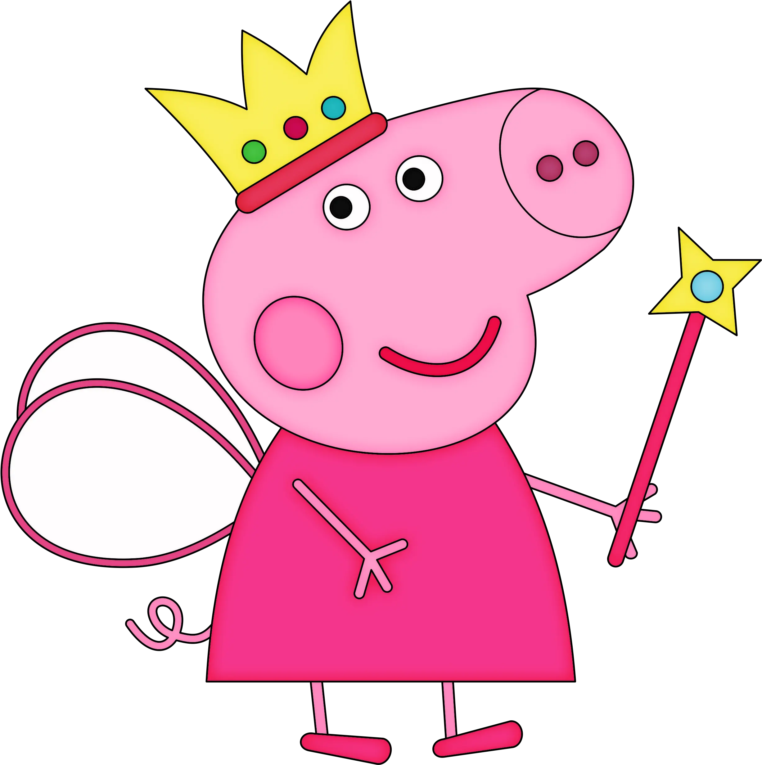Peppa Pig Family Png Posted By John Sellers Fairy Princess Peppa Pig Pig Transparent Background