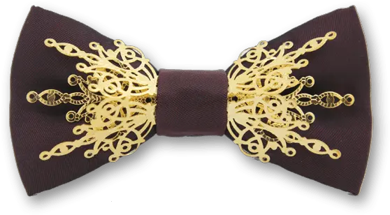 Download Gothic In Purple Gold Bow Tie Zeostudio Bowtie Paisley Png Gold Bow Png